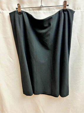 Amanda Smith Women’s Black A-Line Flared Knee Length Skirt Size 14